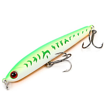 B&U 68mm 8,2g süllyedő ceruza Heavy Stick horgászcsali sósvízi ajak nélküli Minnow wobbler, kemény műanyag csali