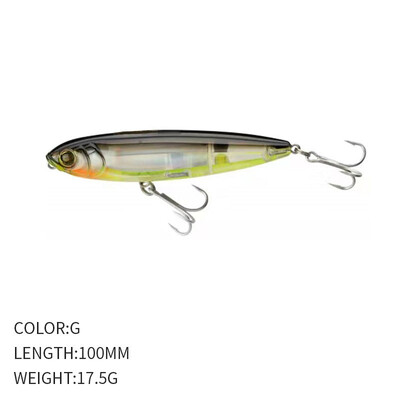 100mm 17.5g Suprafață Creion Naluci de Pescuit Floating Swimbait Walk Dog Wobbler Momeală Tare Artificială TopWater pentru Păstrăv Bass