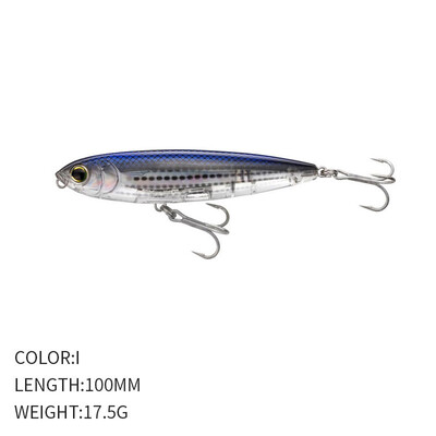 100mm 17.5g Suprafață Creion Naluci de Pescuit Floating Swimbait Walk Dog Wobbler Momeală Tare Artificială TopWater pentru Păstrăv Bass