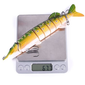 KNCONAN 20CM 67.5G потъващи воблери Риболовни примамки Jointed Swimbait Hard Bait Риболовни принадлежности за Bass Isca Crankbait