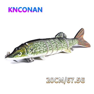 KNCONAN 20CM 67,5G Sinking Wobblers Fishing Lures Jointed Swimbait Hard Bait Fishing Tackle For Bass Isca Crankbait