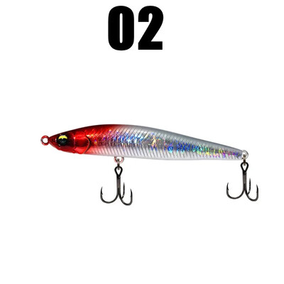 GREENSPIDER Slowsinking ceruzacsali Pesca sósvízi édesvízi kemény csali 95mm 20g/105mm 25g mesterséges csali