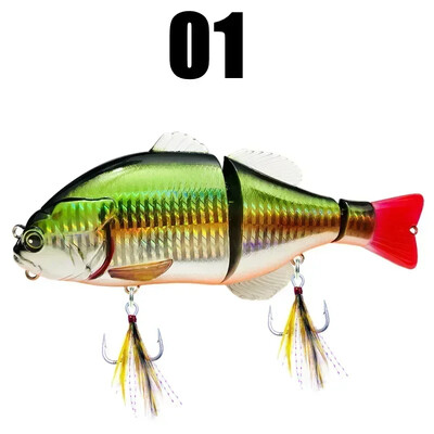 GREENSPIDER úszó horgászcsali úszógubaj puha farkú kemény csalival 160 mm 70 g csuklós csali vadászfelszerelés csuka pézsmasügérhez