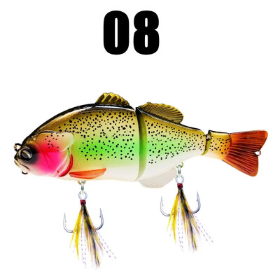 GREENSPIDER úszó horgászcsali úszógubaj puha farkú kemény csalival 160 mm 70 g csuklós csali vadászfelszerelés csuka pézsmasügérhez