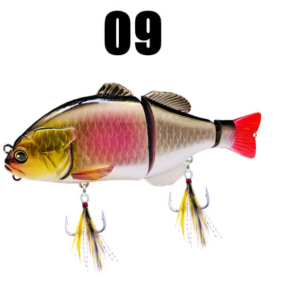 GREENSPIDER úszó horgászcsali úszógubaj puha farkú kemény csalival 160 mm 70 g csuklós csali vadászfelszerelés csuka pézsmasügérhez