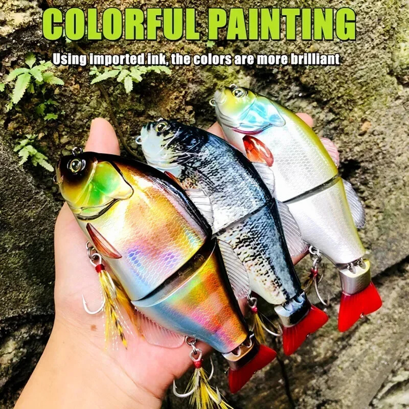 GREENSPIDER úszó horgászcsali úszógubaj puha farkú kemény csalival 160 mm 70 g csuklós csali vadászfelszerelés csuka pézsmasügérhez