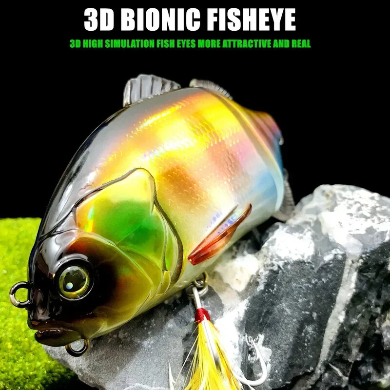 GREENSPIDER úszó horgászcsali úszógubaj puha farkú kemény csalival 160 mm 70 g csuklós csali vadászfelszerelés csuka pézsmasügérhez