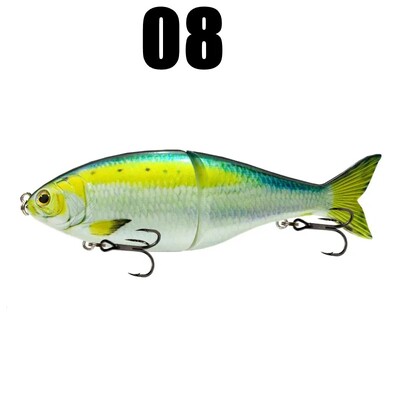 Nauji 18cm 80g Skęstantis Glide Masalas Žvejybos masalai Sujungti plaukimo masalas Barškučio kamuoliukai viduje Vobleriai Pesca Slide Sea River