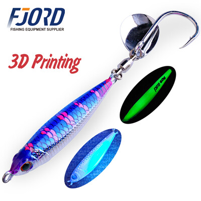FJORD Hyper Long Casting Fém Jig 40g 60g Horgászcsali Hard Baits Sósvízi Swimbait Forgó Hook Farok Spinner Horgászcikkek