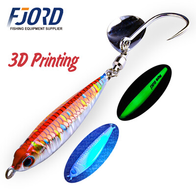 FJORD Hyper Long Casting Fém Jig 40g 60g Horgászcsali Hard Baits Sósvízi Swimbait Forgó Hook Farok Spinner Horgászcikkek