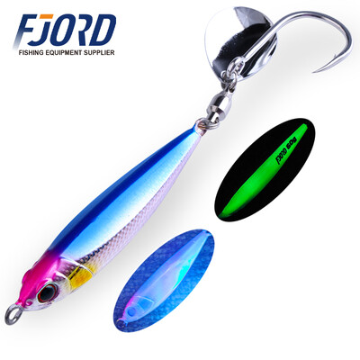 FJORD Hyper Long Casting Fém Jig 40g 60g Horgászcsali Hard Baits Sósvízi Swimbait Forgó Hook Farok Spinner Horgászcikkek