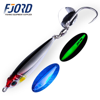 FJORD Hyper Long Casting Fém Jig 40g 60g Horgászcsali Hard Baits Sósvízi Swimbait Forgó Hook Farok Spinner Horgászcikkek
