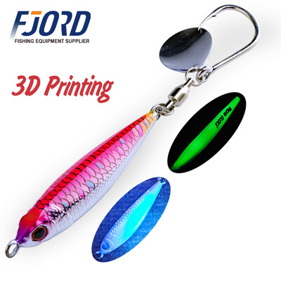 FJORD Hyper Long Casting Fém Jig 40g 60g Horgászcsali Hard Baits Sósvízi Swimbait Forgó Hook Farok Spinner Horgászcikkek