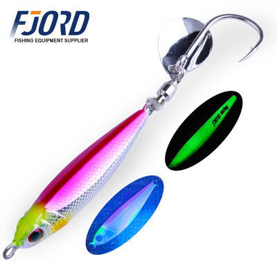 FJORD Hyper Long Casting Fém Jig 40g 60g Horgászcsali Hard Baits Sósvízi Swimbait Forgó Hook Farok Spinner Horgászcikkek