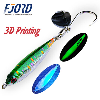 FJORD Hyper Long Casting Fém Jig 40g 60g Horgászcsali Hard Baits Sósvízi Swimbait Forgó Hook Farok Spinner Horgászcikkek
