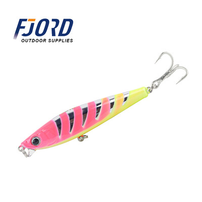 FJORD Glitter Skęstantis Minnow 85mm 20g Kietas žvejybos masalas 3X Kabliukai Plokščiu korpusu Dirbtiniai žūklės reikmenys