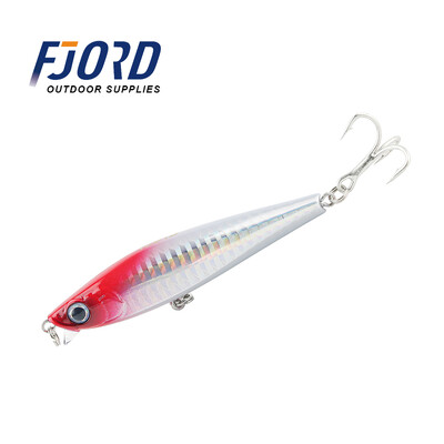 FJORD Glitter Skęstantis Minnow 85mm 20g Kietas žvejybos masalas 3X Kabliukai Plokščiu korpusu Dirbtiniai žūklės reikmenys