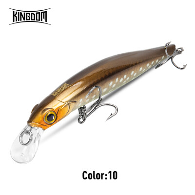 Kingdom Kingart Naluci de pescuit Sinking Minnow 6g 9g 14g 18.6g Jerkbaits Good Action Wobblers FR Silence Momeli dure Biban de mare