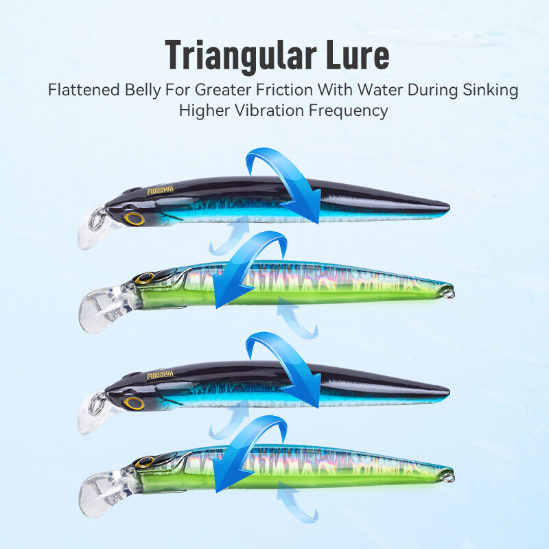 Kingdom Kingart Naluci de pescuit Sinking Minnow 6g 9g 14g 18.6g Jerkbaits Good Action Wobblers FR Silence Momeli dure Biban de mare