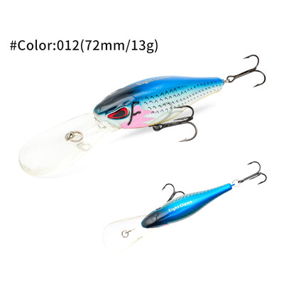 MSEASFREE plūduriuojantis Minnow žvejybos masalas, 72 mm, 13 g barškučiai, dirbtinis kietas masalas, gėlavandeniai vobleriai, skirti basų lydekų žvejybos reikmenims