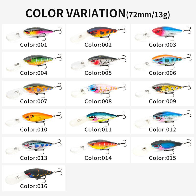 MSEASFREE plūduriuojantis Minnow žvejybos masalas, 72 mm, 13 g barškučiai, dirbtinis kietas masalas, gėlavandeniai vobleriai, skirti basų lydekų žvejybos reikmenims