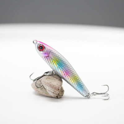 1 ks mini vibračná potápavá ceruzka 45 mm 3 g rybárske návnady wobblery swimbait umelá tvrdá návnada sladkovodné náčinie