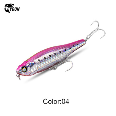 LEYDUN LIVE WIRE 87 mm pieštukiniai žvejybos masalai, plaukiojantys ant vandens paviršiaus, kieti masalai, vedžioti šunį Aukštos kokybės sūraus vandens vobleris