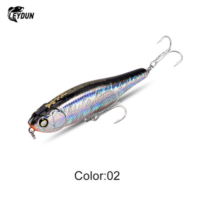 LEYDUN LIVE WIRE 87 mm pieštukiniai žvejybos masalai, plaukiojantys ant vandens paviršiaus, kieti masalai, vedžioti šunį Aukštos kokybės sūraus vandens vobleris