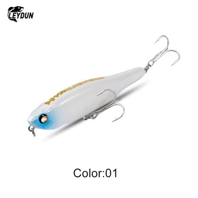 LEYDUN LIVE WIRE 87 mm pieštukiniai žvejybos masalai, plaukiojantys ant vandens paviršiaus, kieti masalai, vedžioti šunį Aukštos kokybės sūraus vandens vobleris