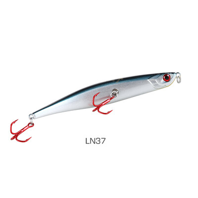 HISTAR 1 vnt. Viršutiniame vandenyje plūduriuojantis pieštukas, metalinis sužeistas žuvies masalas, 3D dirbtinė akis, aukštos kokybės, ryškiai plaukiantis kietas masalas