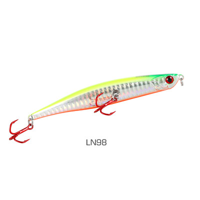 HISTAR 1 vnt. Viršutiniame vandenyje plūduriuojantis pieštukas, metalinis sužeistas žuvies masalas, 3D dirbtinė akis, aukštos kokybės, ryškiai plaukiantis kietas masalas