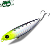 ASINIA Topwater úszó ceruzás csalik jerkbaits 60mm/6g mesterséges lötyögős kemény csali tengeri sügér ponty csali horgászathoz