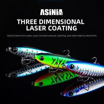 ASINIA Topwater плаващ молив Риболовни примамки Jerkbaits 60 mm/6 g Изкуствени колебания Твърди примамки Риболов на лаврак шаранска стръв