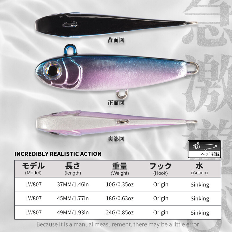 Medžioklės VIB Metalinis Jig Žvejybos masalas Skęstantis žirgas kietas masalas Smarkus barškutis uodega 10g 18g 24g šaukštas sūraus ešerio ešerio žuvis