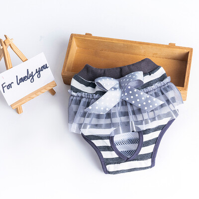 Kisállatruházat Egészségügyi Pelenka Mosható Kutya Rövidnadrág Zaklatás elleni Biztonsági Bugyi Kutya Csíkos Fiziológiás Nadrág Barkácsolás Aranyos