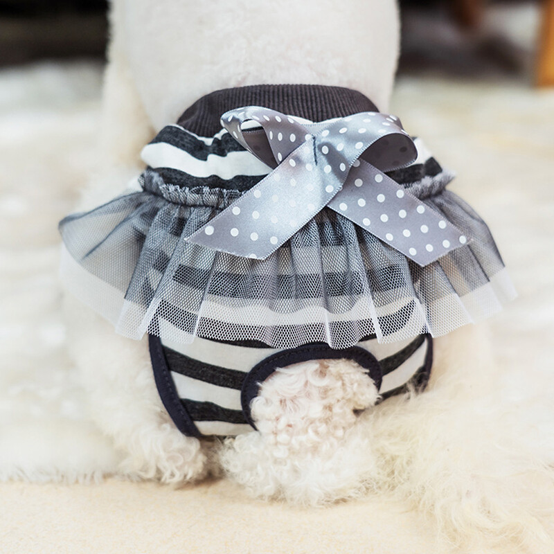 Kisállatruházat Egészségügyi Pelenka Mosható Kutya Rövidnadrág Zaklatás elleni Biztonsági Bugyi Kutya Csíkos Fiziológiás Nadrág Barkácsolás Aranyos