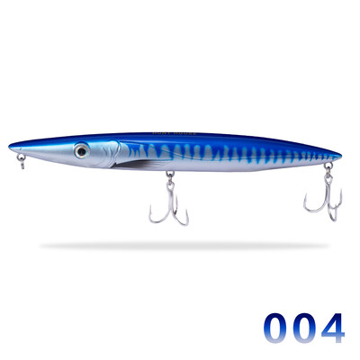 „Hunthouse Topwater Pencil“ žvejybos masalas plūduriuojantis kietas masalas, ilgas užmetimas 195 mm44 g „Sticbait Bluefish Don Belone“ sūraus vandens žuvies reikmenys