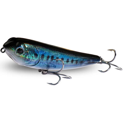 Walk The Dog Topwater zvejas māneklis 15g 11cm peldošs zīmuļa ēsma 3D Swimbait Fishhook Popper Pesca Vobleris Minnow Gear Crankbait