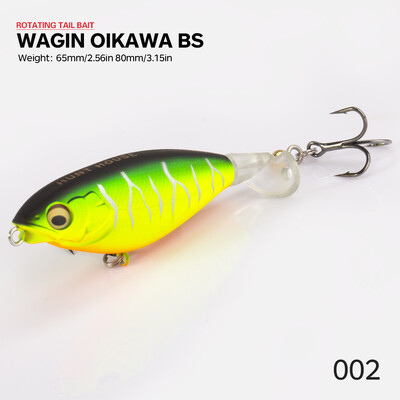 Hunthouse Fishing Karashi Rotating Tail Pencil Fishing Lure 65mm/5.7g 80mm/10.8g peldoši Whopper Popper vobleri basam