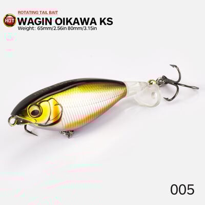 Hunthouse Fishing Karashi Rotating Tail Pencil Fishing Lure 65mm/5.7g 80mm/10.8g peldoši Whopper Popper vobleri basam