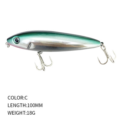 1db Surface Stickbait 100mm 18g Ceruzacsali Bass Carp Skitter Doggy Wobbler Topwater Pesca Hard Bait 9156