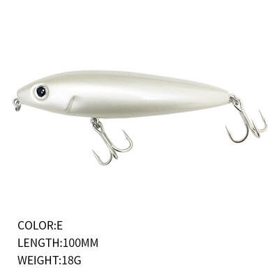 1db Surface Stickbait 100mm 18g Ceruzacsali Bass Carp Skitter Doggy Wobbler Topwater Pesca Hard Bait 9156