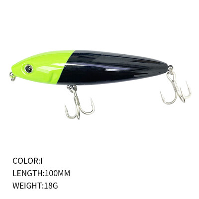 1db Surface Stickbait 100mm 18g Ceruzacsali Bass Carp Skitter Doggy Wobbler Topwater Pesca Hard Bait 9156