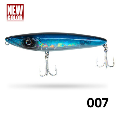 D1 paviršiaus pieštukas žuvies masalas 70 mm / 140 mm Walk the Dog Dirbtinis kietas masalas Plastikinis vaikštynėlis plaukimo ešerinių upėtakių žvejybos reikmenims