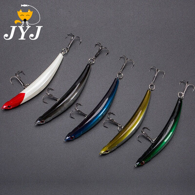 JYJ 11cm 11g 5vnt daug žvejybos pieštukas plaukiojantis masalas, išlenktas pieštukas minnow jerkbait vobleris