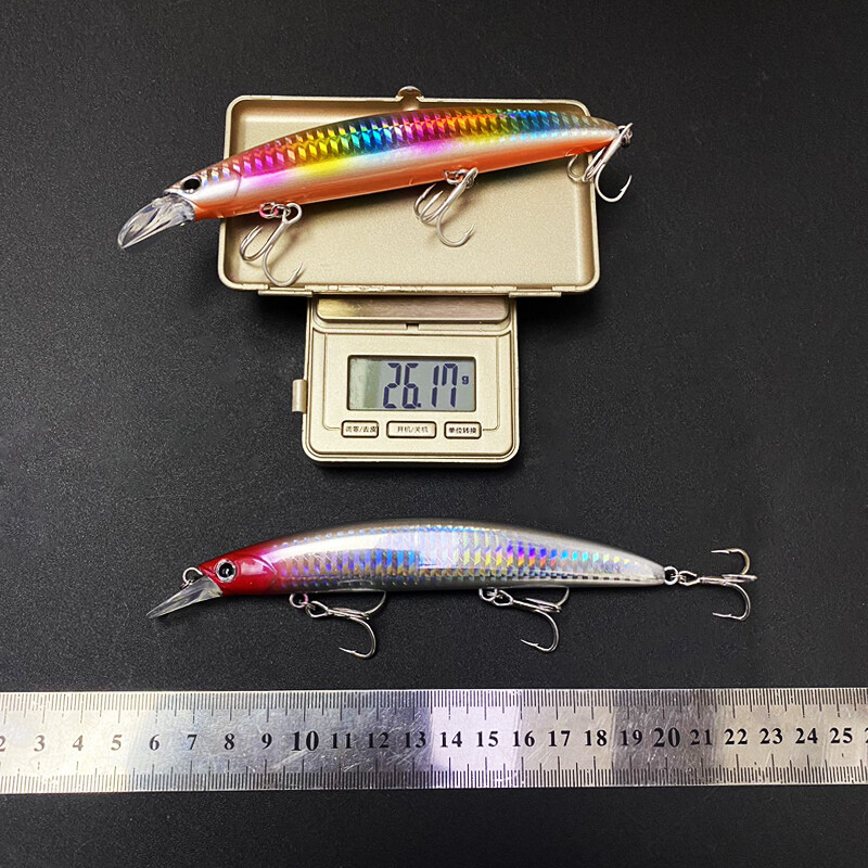 1Gb Minnow 130mm 25g peldošs Big Minnow Pesca Choco Saltwater Bass līdakas makšķerēšanas ēsma Pesca Isca plastmasas makšķerēšanas piederumi 9107