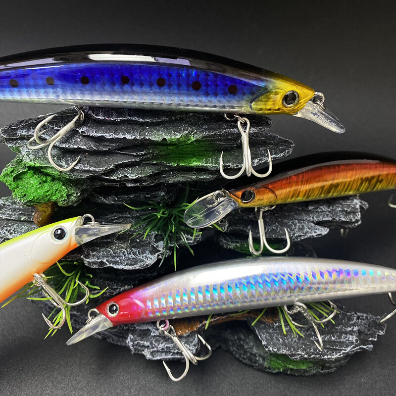 1Gb Minnow 130mm 25g peldošs Big Minnow Pesca Choco Saltwater Bass līdakas makšķerēšanas ēsma Pesca Isca plastmasas makšķerēšanas piederumi 9107