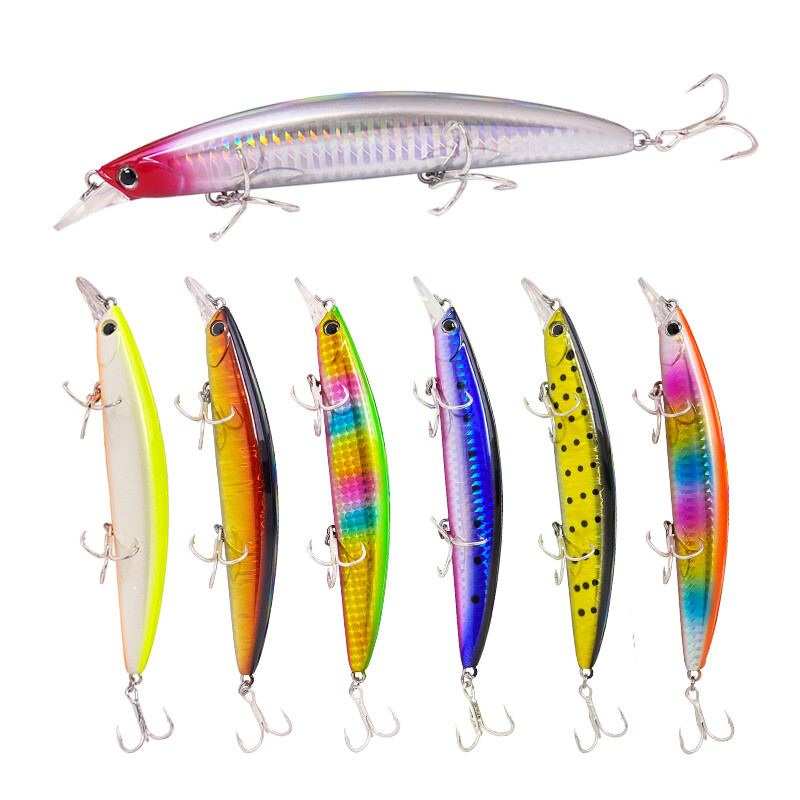 1Gb Minnow 130mm 25g peldošs Big Minnow Pesca Choco Saltwater Bass līdakas makšķerēšanas ēsma Pesca Isca plastmasas makšķerēšanas piederumi 9107