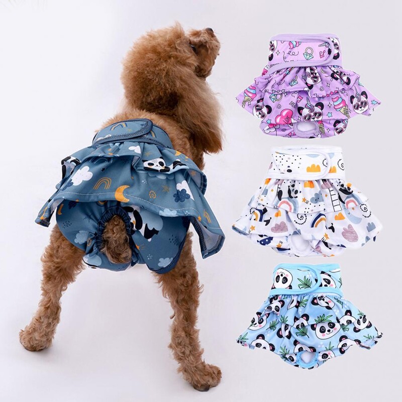 Pantaloni menstruali pentru animale de companie, chiloți respirabili pentru animale de companie, bandă de fixare, lenjerie de corp pentru câini, anti-hărțuire, pantaloni fiziologici pentru animale de companie