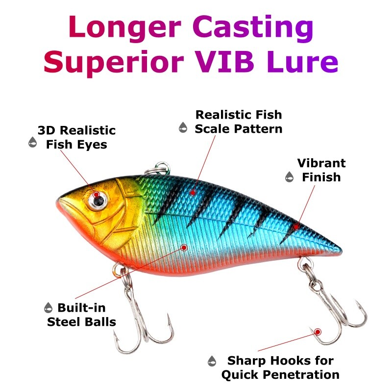 Wobleris Wobleris Crankbait Bass Lydekos ešerių reikmenys Žvejybai jūroje Triukšminga sistema